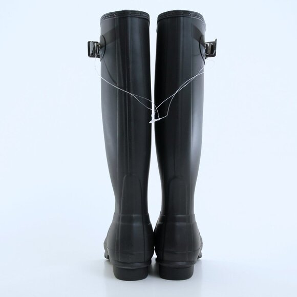 NIB Hunter Original Tall Rain Boots Matte in Black Women Size 8 - Picture 7 of 15